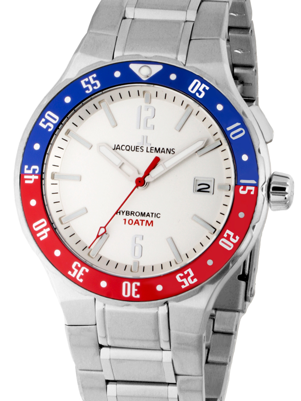 Jacques Lemans 1-2109G Hybromatic Herrenuhr 42mm