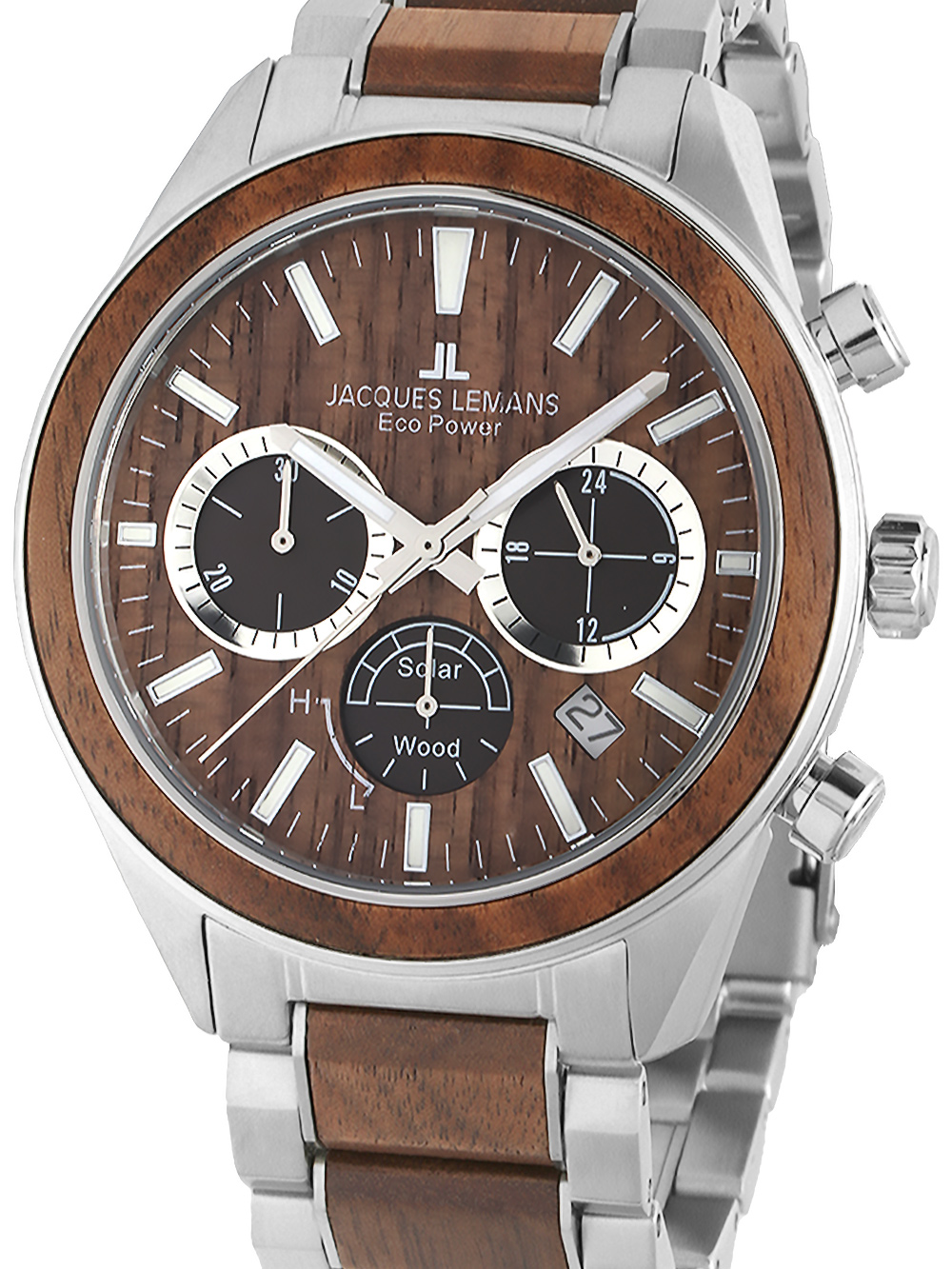 Jacques Lemans  1-2115J Eco Power Wood 44mm 10ATM