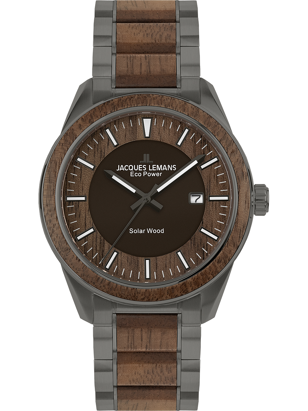 Jacques Lemans 1-2116I Eco Power Wood 40mm 10ATM