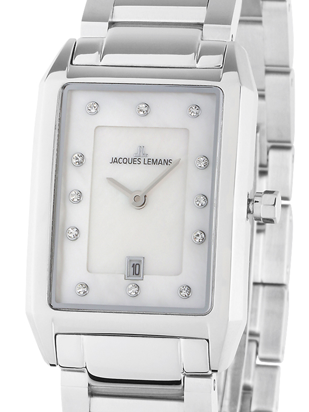 Jacques Lemans 1-2158K Torino eckige Damenuhr 23mm 5ATM