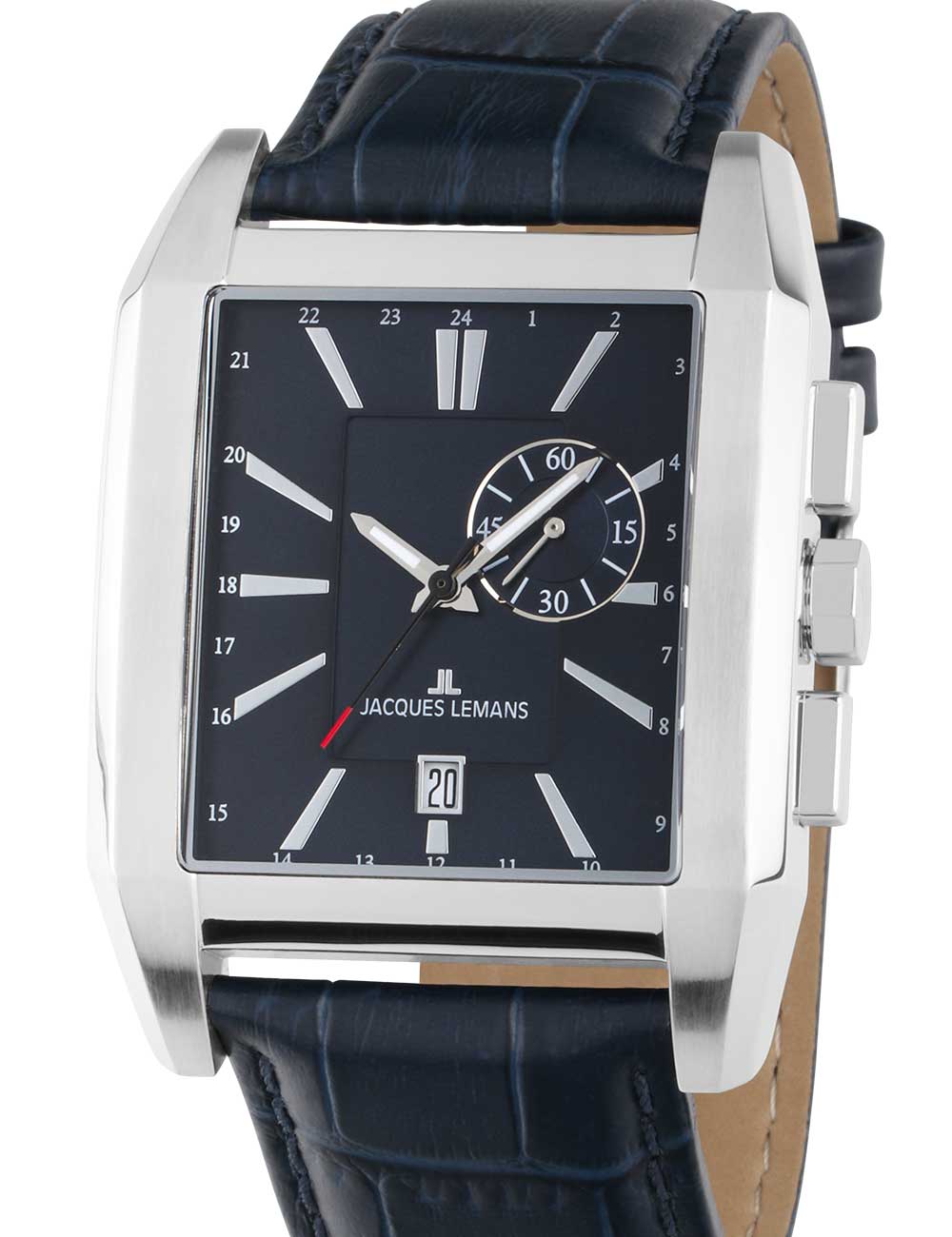 4040662177791 - Quarzuhr JACQUES LEMANS 1-2162B Armbanduhren blau (dunkelblau) Herren Armbanduhr Herrenuhr Datum Leuchtzeiger Lederarmbanduhr 4040662177791 - Quarzuhr JACQUES LEMANS 1-2162B Armbanduhren blau (dunkelblau) Herren Armbanduhr Herrenuhr Datum Leuchtzeiger Lederarmbanduhr