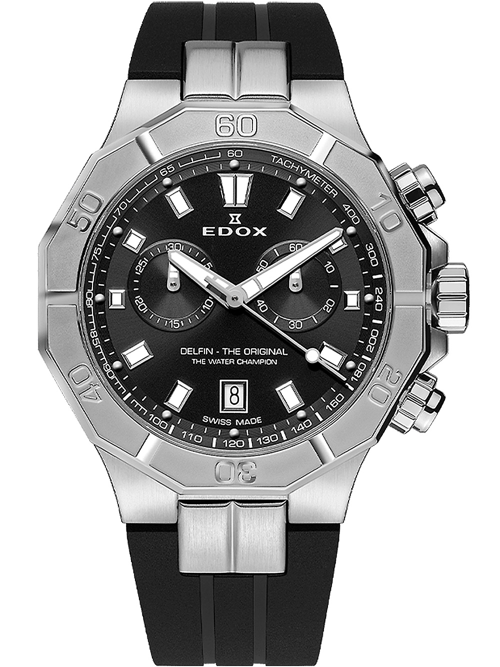 Edox 10113-3CA-NIN Delfin Chronograph Herrenuhr 43mm 20ATM