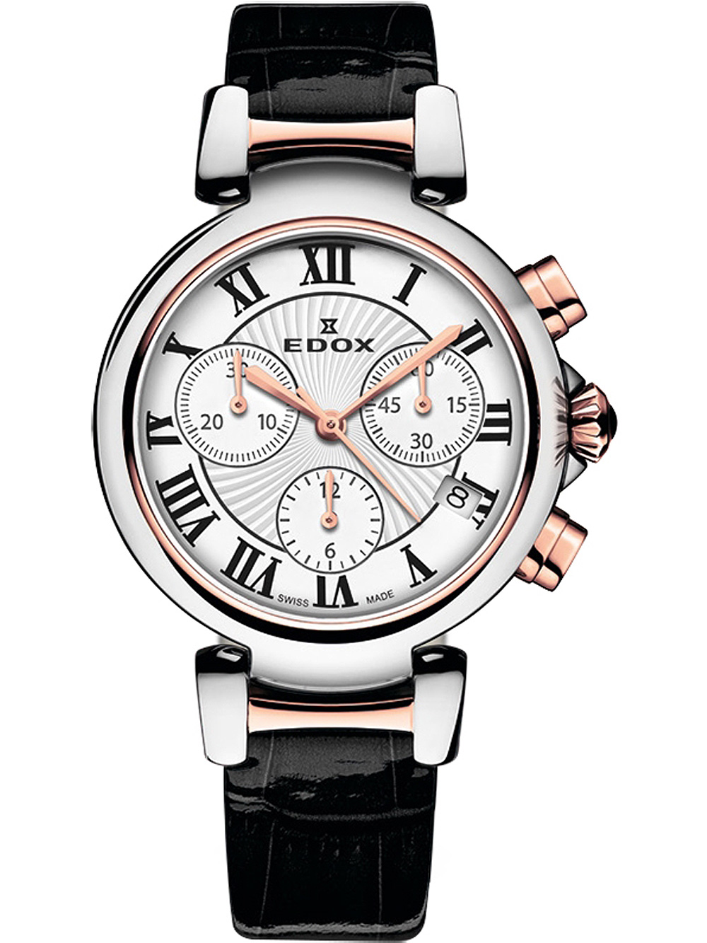 Edox 10220-357RC-AR LaPassion Chronograph Damenuhr 35mm 5ATM