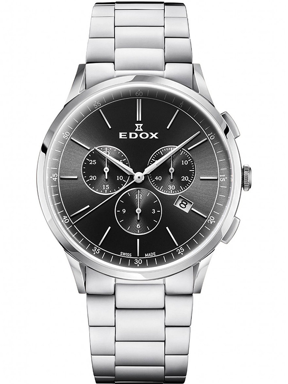 Edox 10236-3M-NIN Les Vauberts Chronograph 42mm 5ATM