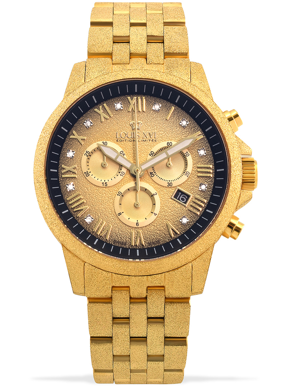 7640172147115 - Louis XVI LXVI1080 Aramis Frosted Chronograph Herrenuhr 43mm 5ATM 7640172147115 - Louis XVI LXVI1080 Aramis Frosted Chronograph Herrenuhr 43mm 5ATM