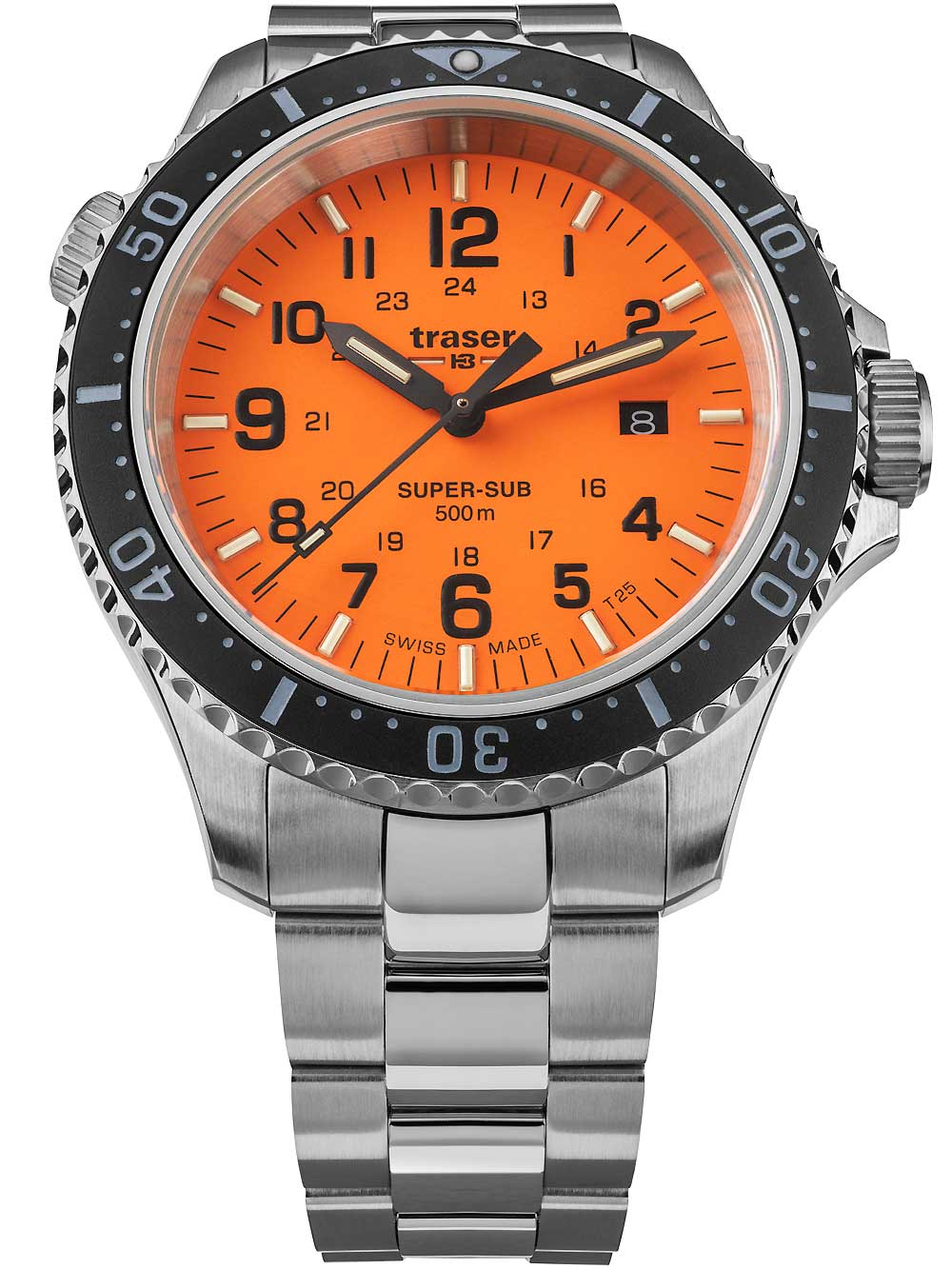 7630027704556 - H3 109381 P67 T25 SuperSub Orange Herrenuhr 46mm Taucheruhr 50ATM 7630027704556 - H3 109381 P67 T25 SuperSub Orange Herrenuhr 46mm Taucheruhr 50ATM