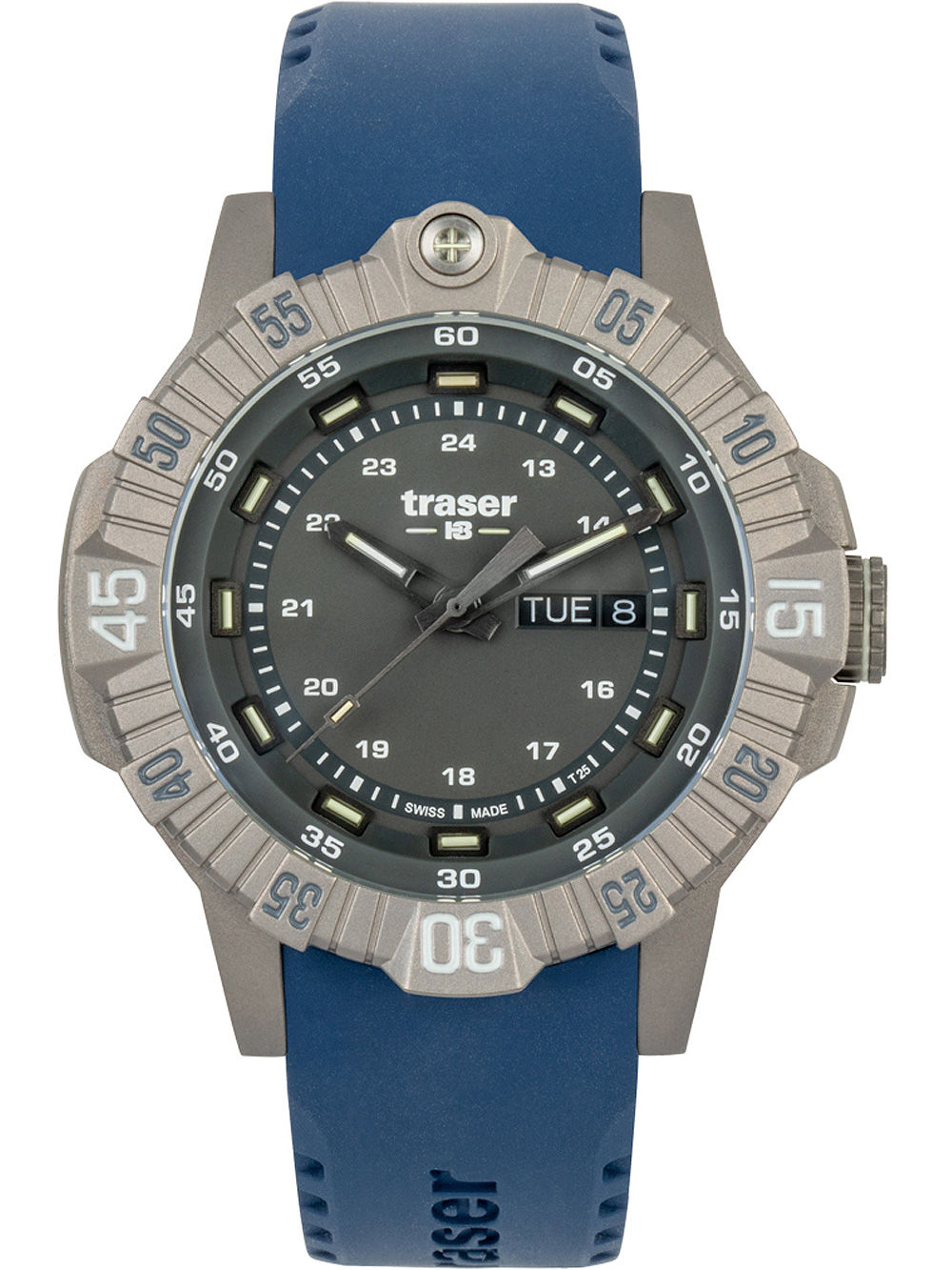 Traser H3 110667 Tactical Grau Titan 46mm 20ATM
