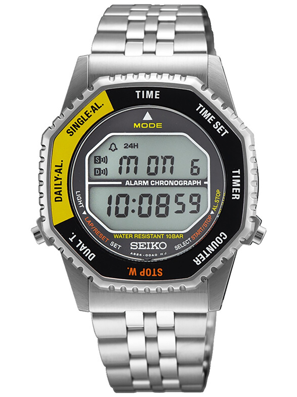 Seiko SMGG17P1 Unisex Conceptual Digital Chronograph Rotocall 37mm 10ATM