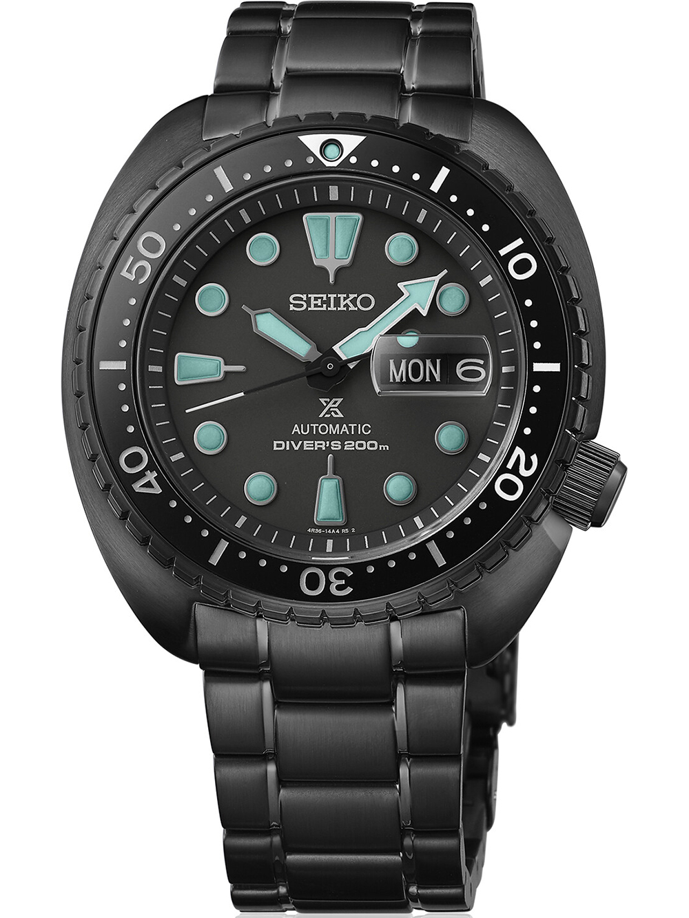 Seiko SRPK43K1 Prospex Automatik Diver Night Vision King Turtle 200M