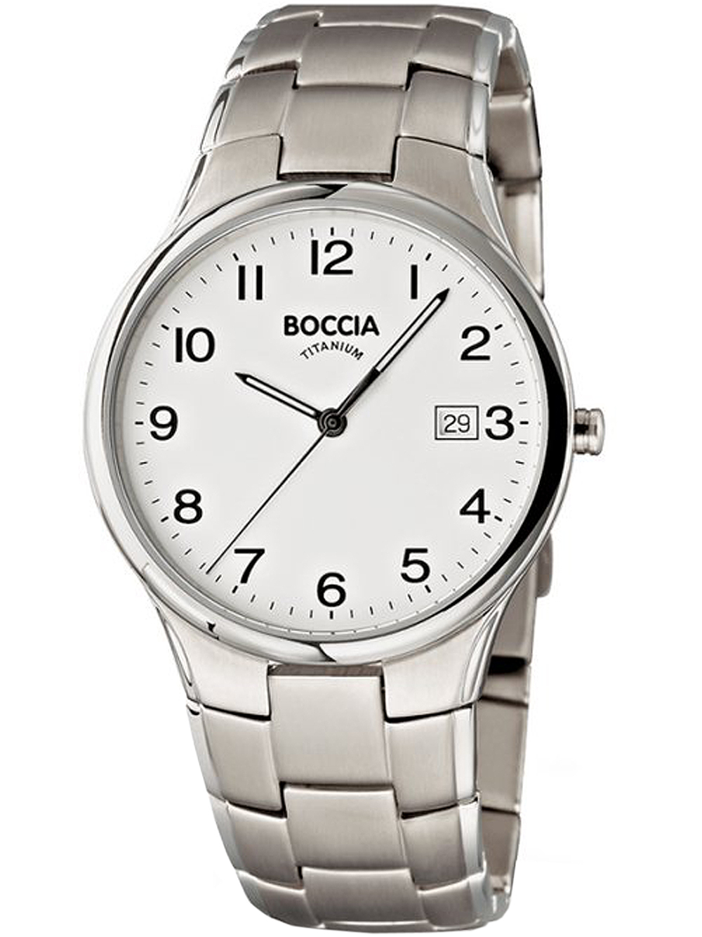 Boccia 3512-08 Herrenuhr Titanium 36mm 5ATM