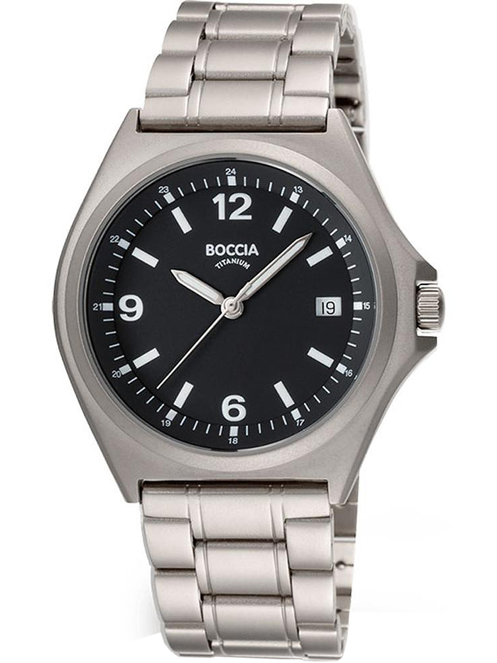 Boccia 3546-01 Herrenuhr Titanium 38mm 10ATM