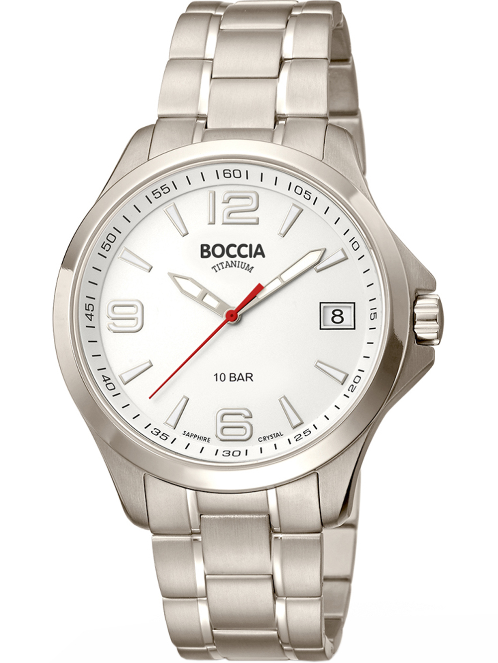 Boccia 3591-06 Herrenuhr Titanium 41mm 10ATM