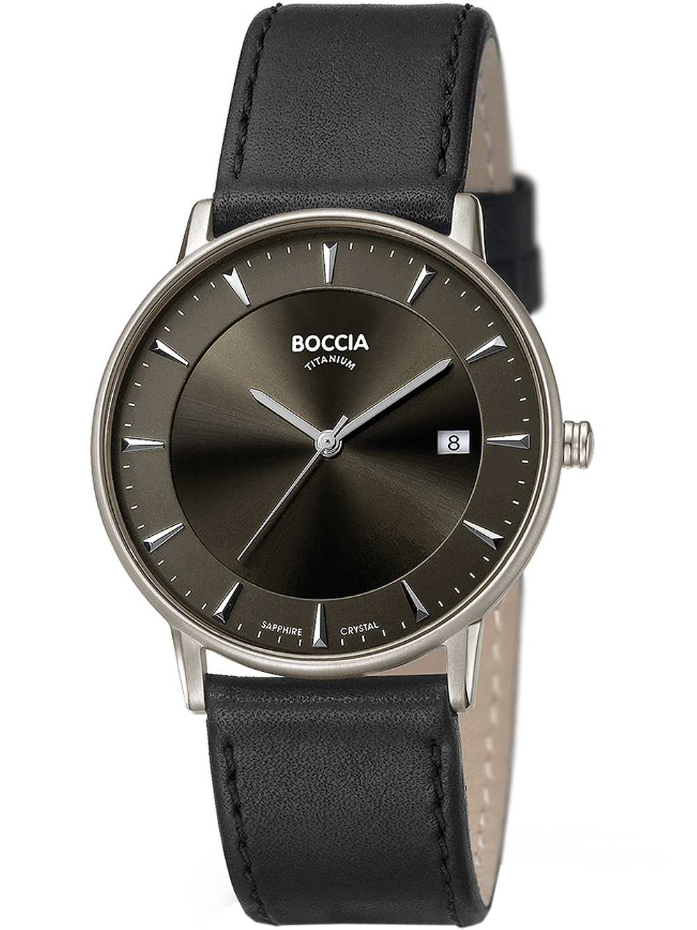 Boccia 3607-01 Herrenuhr Titanium 39mm 5ATM