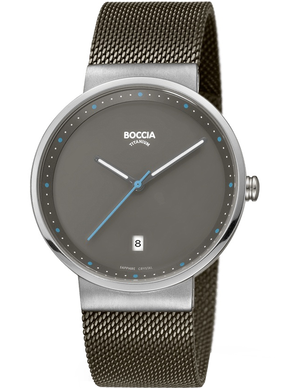 Boccia 3615-01 Herrenuhr Titanium 38mm 5ATM