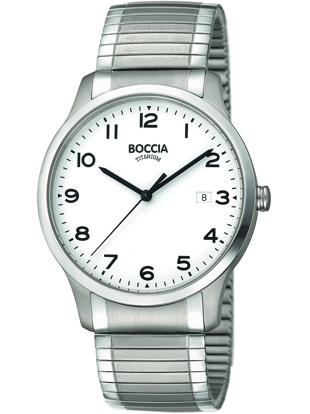 Boccia 3616-01 Herrenuhr Zugband Titanium 39mm 5ATM