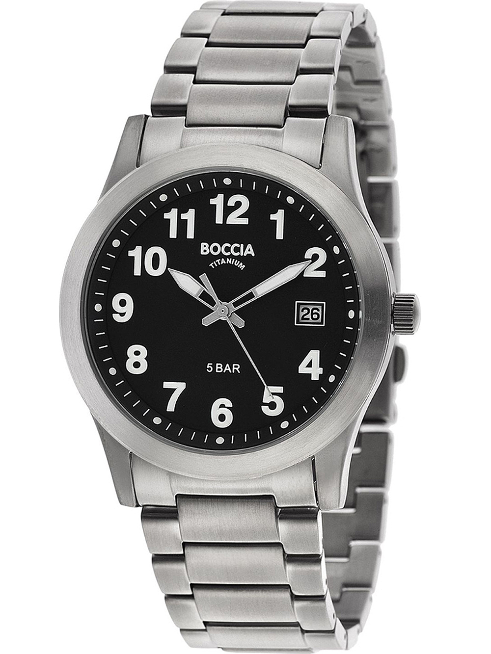 Boccia 3619-03 Herrenuhr Titanium 40mm 5ATM