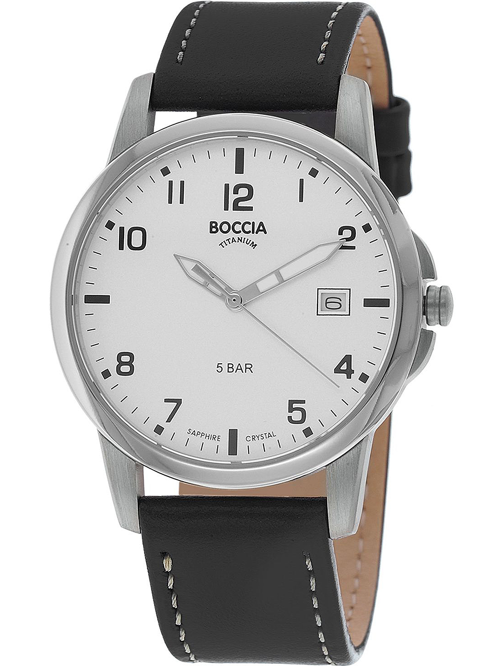 Boccia 3625-02 Herrenuhr Titanium 36mm 5ATM