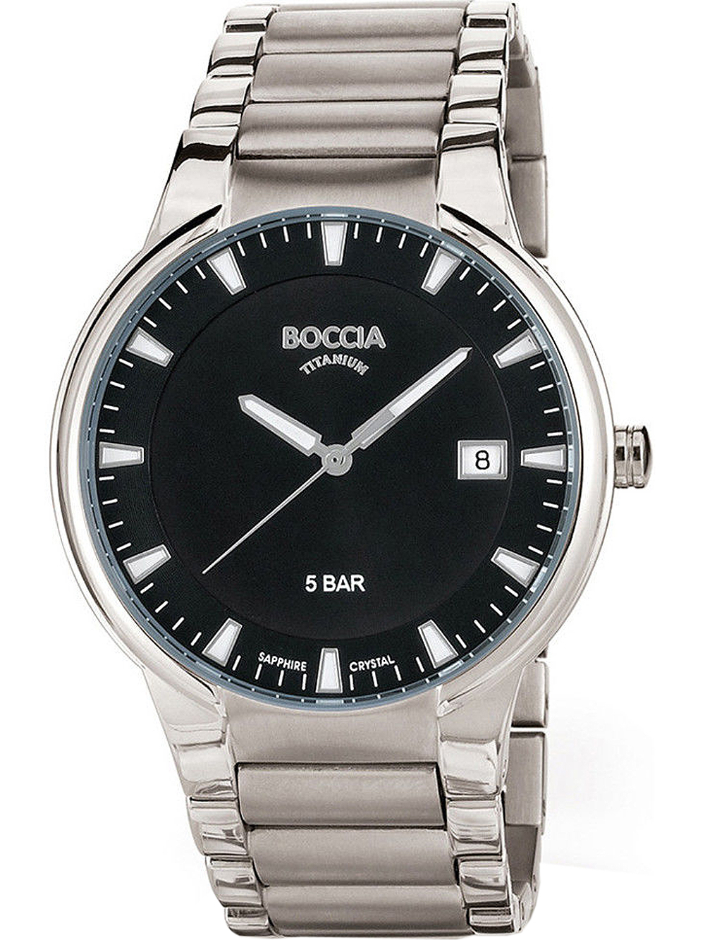 Boccia 3629-01 Herrenuhr Titanium 39mm 5ATM