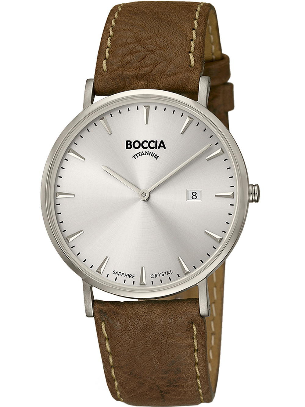 Boccia 3648-01 Herrenuhr Titanium 39mm 3ATM