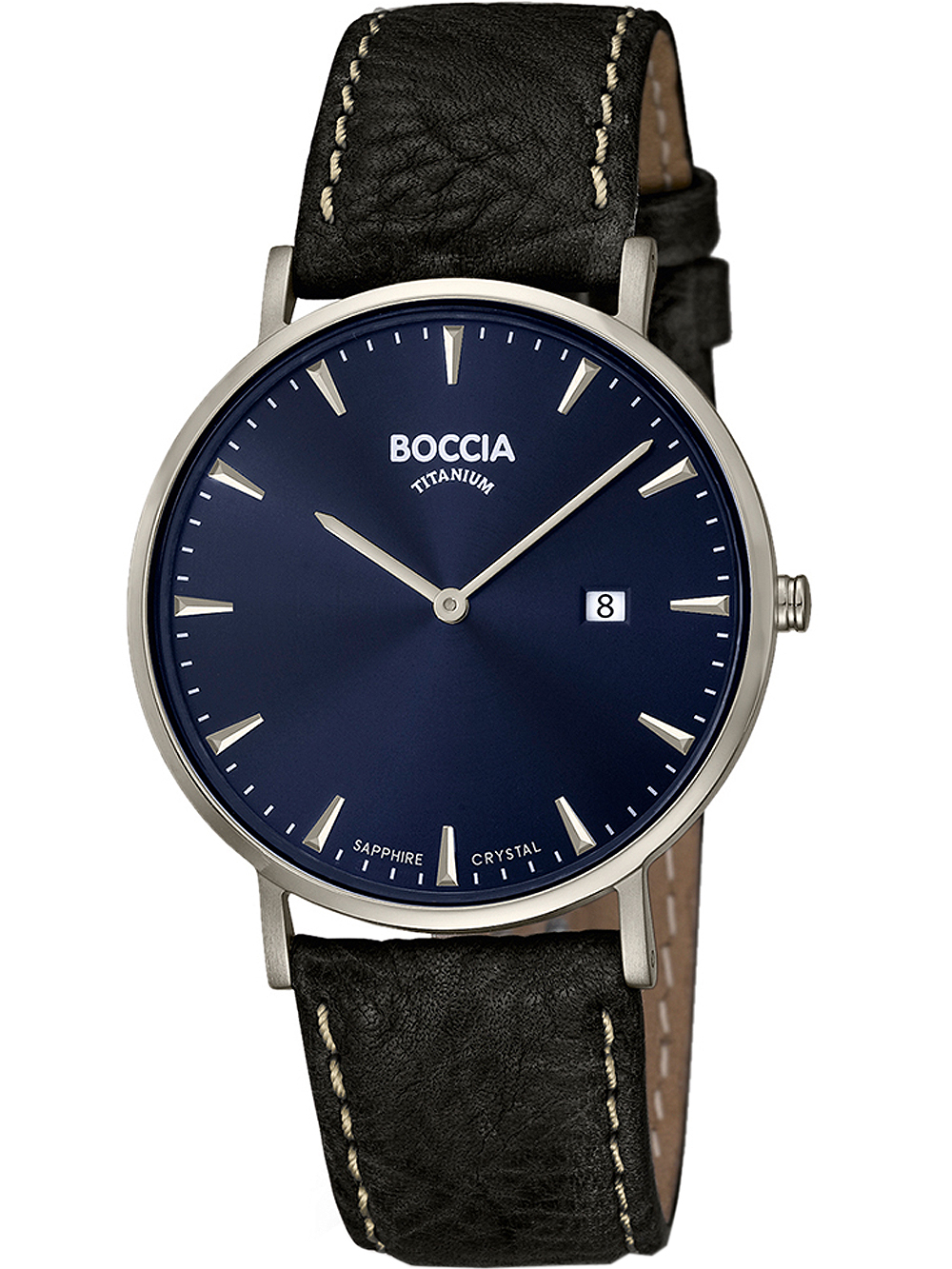 Boccia 3648-02 Herrenuhr Titanium 39mm 3ATM