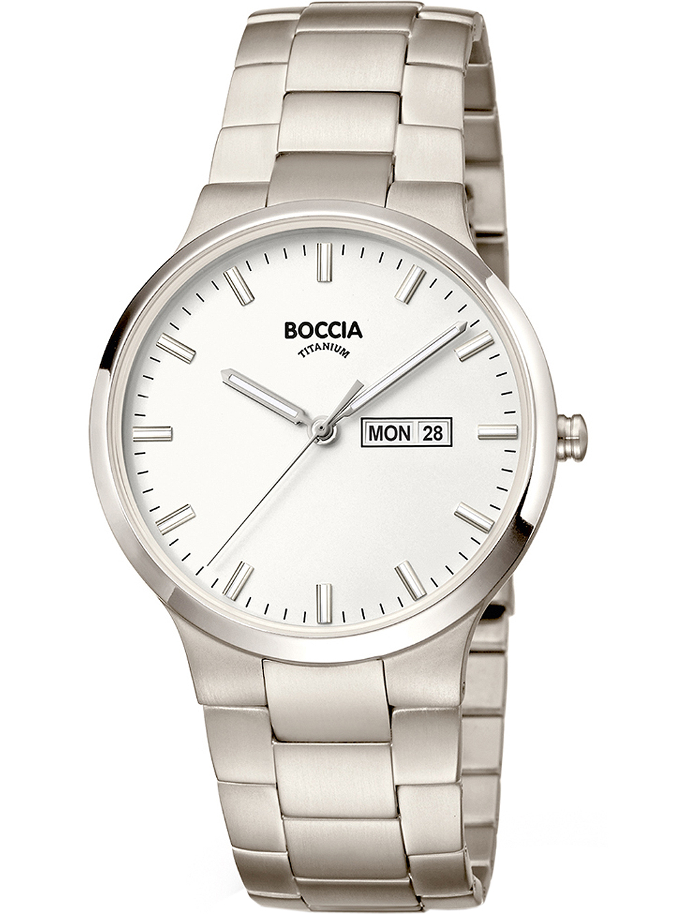 Boccia 3649-01 Herrenuhr Titanium 39mm 5ATM