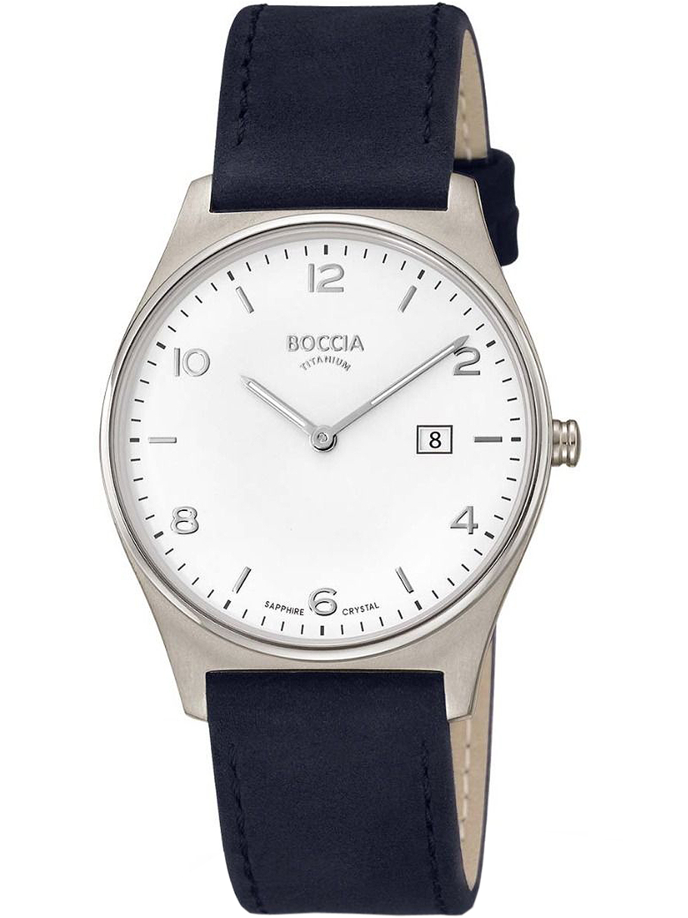 Boccia 3655-01 Herrenuhr Titanium 38mm 5ATM