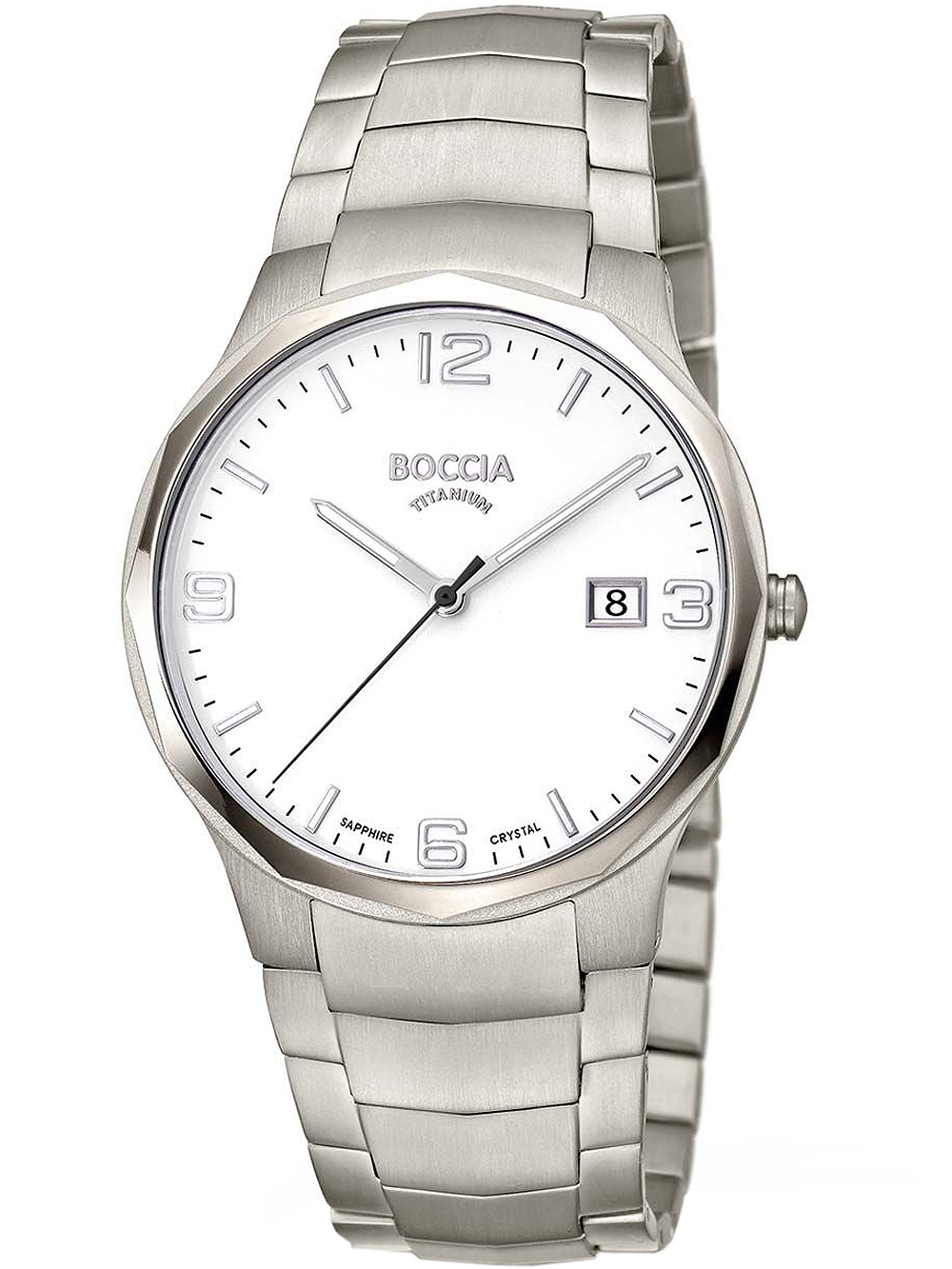 Boccia 3656-01 Herrenuhr Titanium 39mm 5ATM