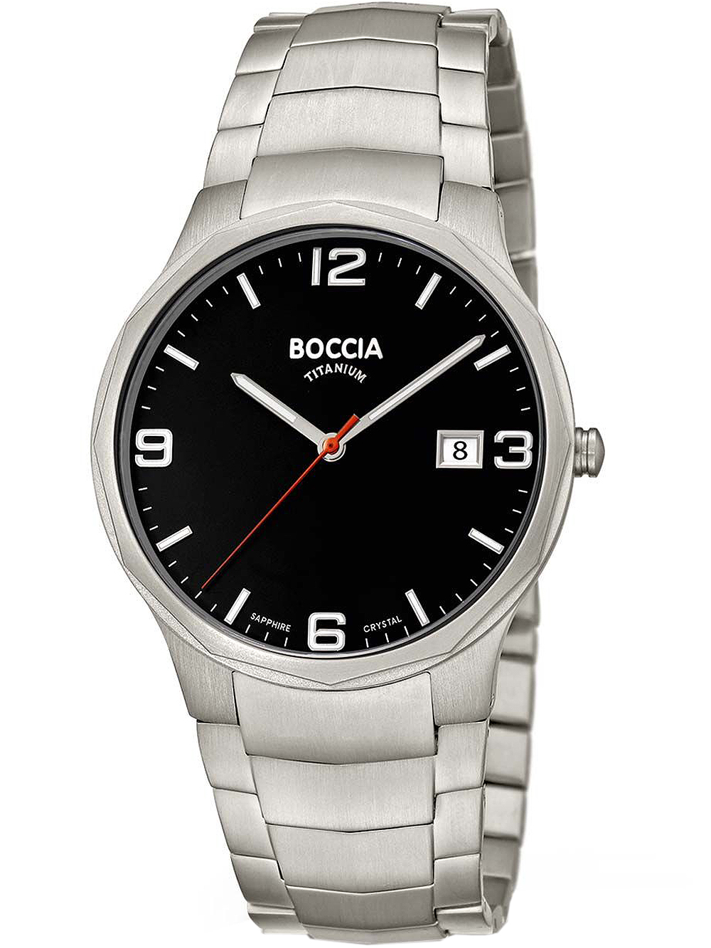 Boccia 3656-02 Herrenuhr Titanium 39mm 5ATM