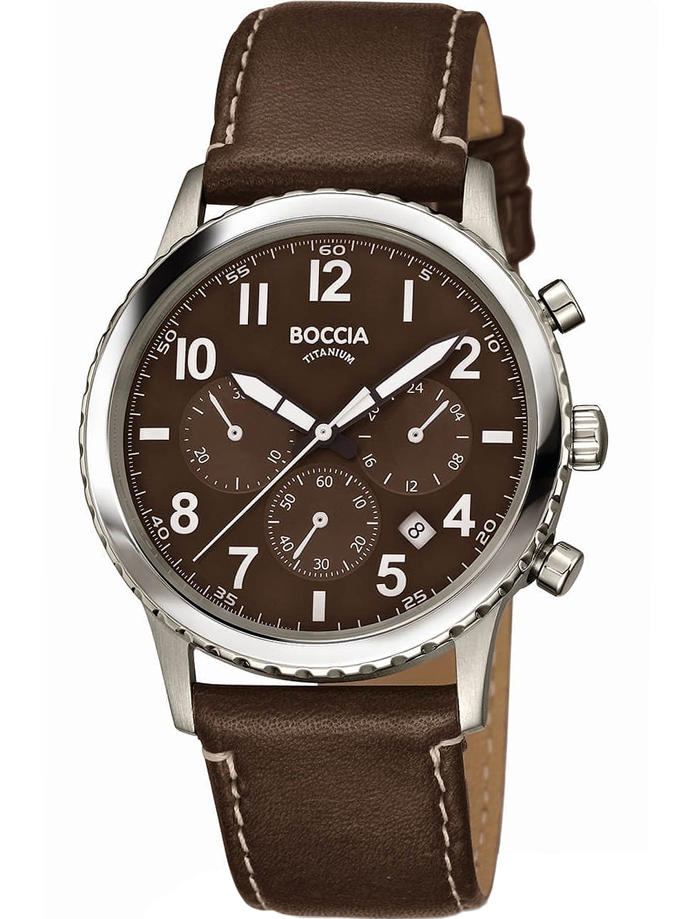 Boccia 3745-02 Herrenuhr Chronograph Titanium 41mm 5ATM