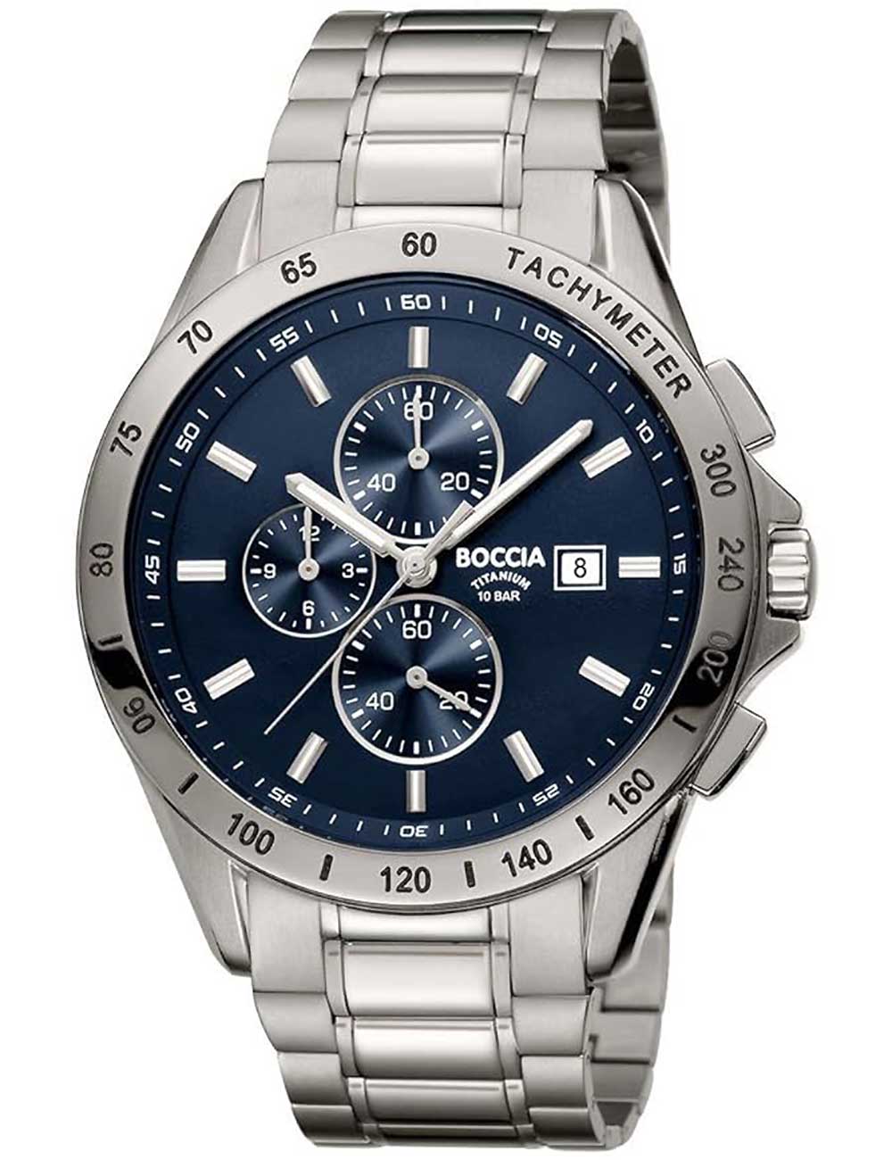 4040066234441 - 3751-01 Herrenuhr Chronograph Titanium 43mm 10ATM