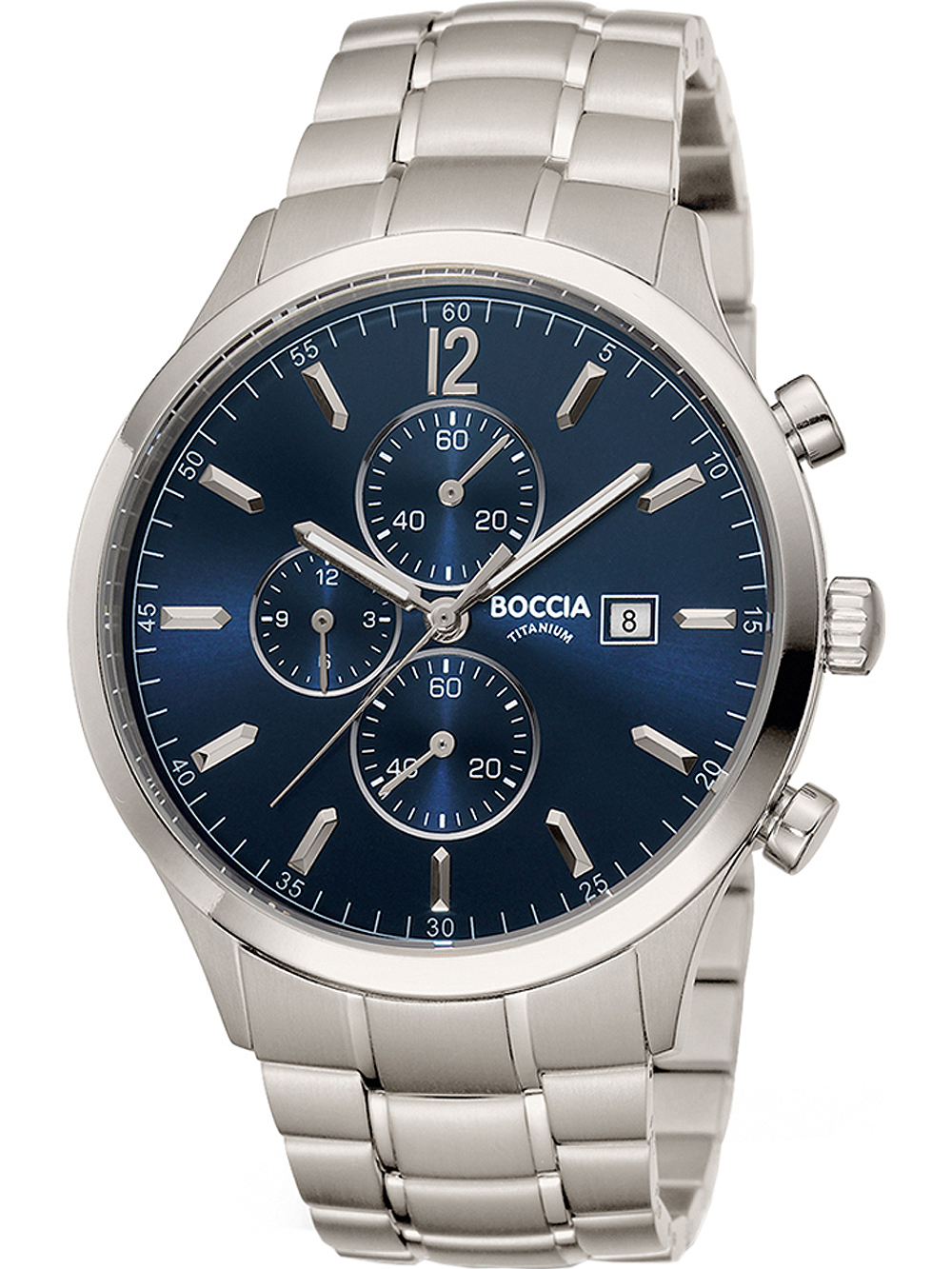 Boccia 3753-03 Herrenuhr Chronograph Titanium 42mm 5ATM