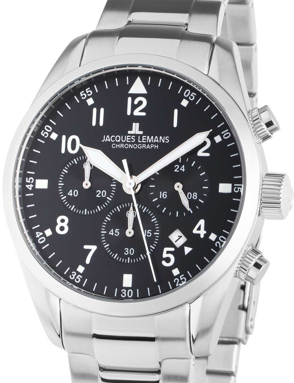 Jacques Lemans 42-2D Barcelona Herren Chronograph 42mm 10ATM