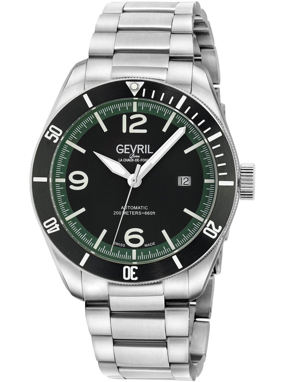 Gevril 48610B Yorkville Automatik Herrenuhr 43mm 20ATM