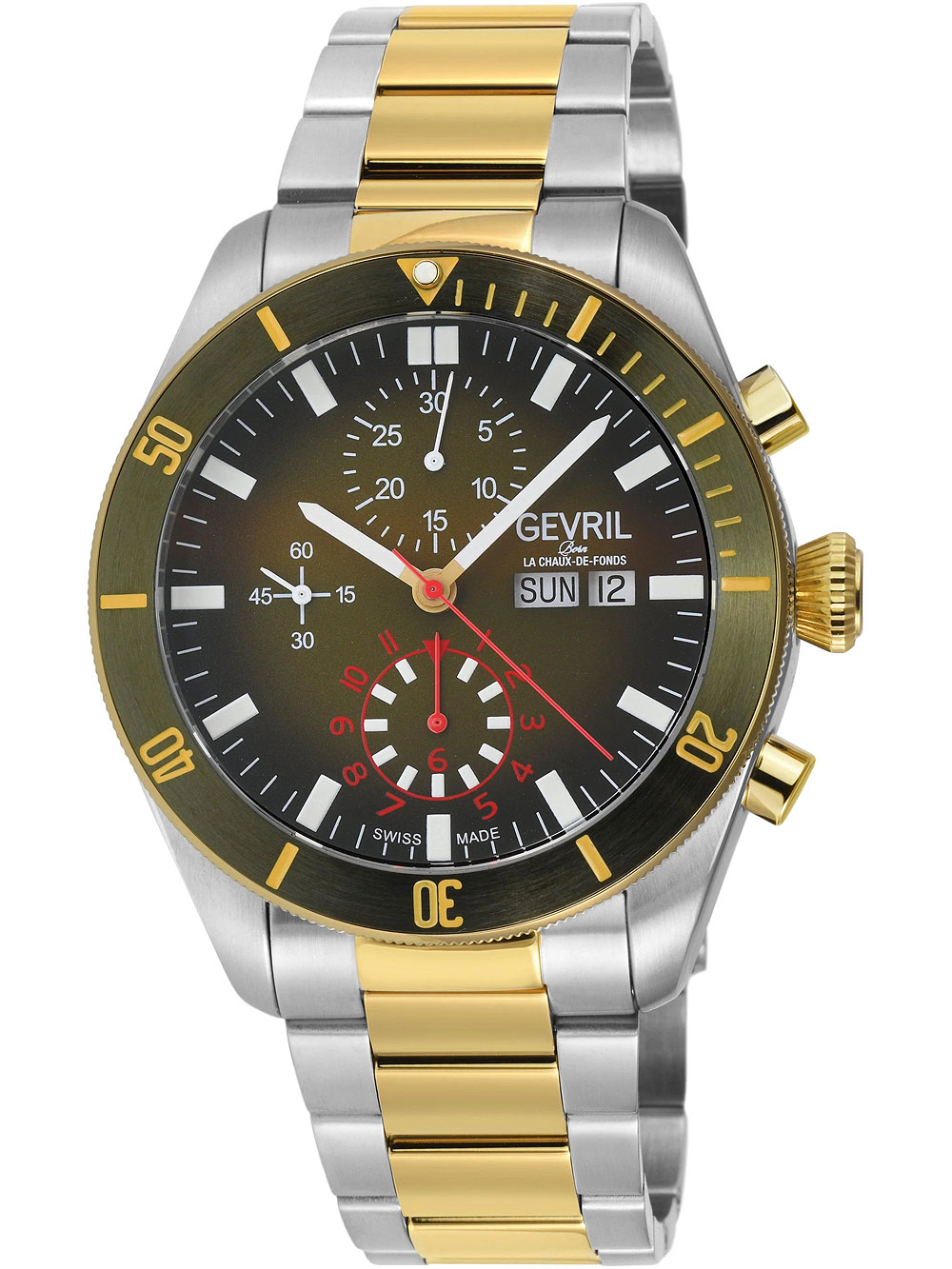 Gevril 48625B Yorkville Automatik Chronograph 43mm 20ATM