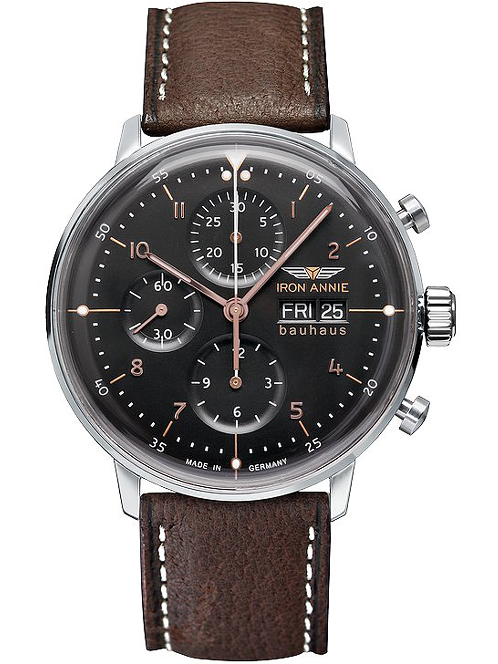 4041338501827 - Iron Annie 5018-2 Bauhaus Automatik Chronograph Herrenuhr 42mm 4041338501827 - Iron Annie 5018-2 Bauhaus Automatik Chronograph Herrenuhr 42mm