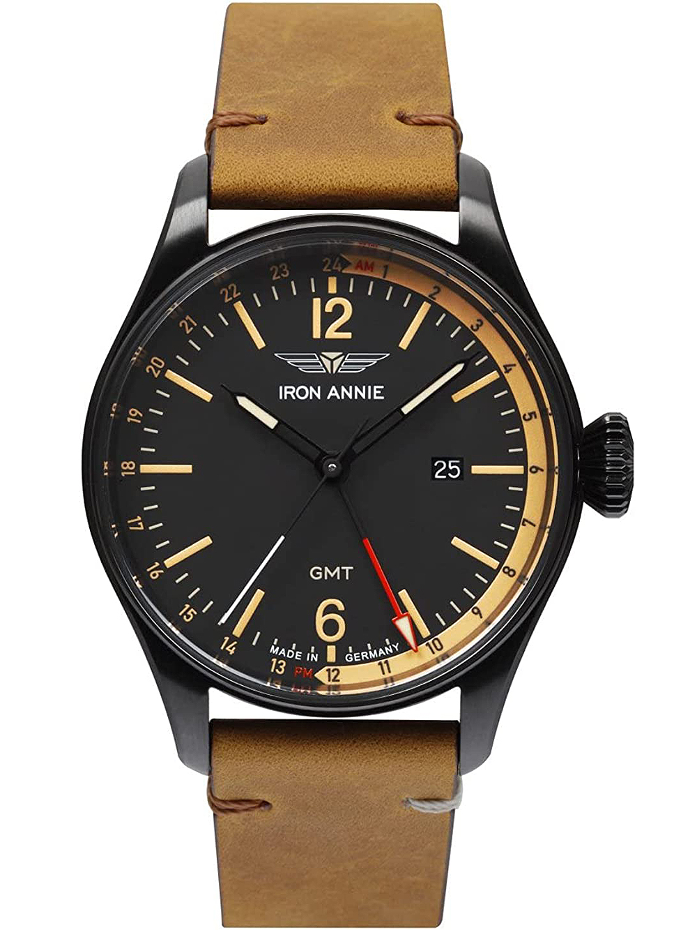 4041338514827 - Iron Annie 5148-2 Flight Controll GMT Quarz Herrenuhr 42mm 4041338514827 - Iron Annie 5148-2 Flight Controll GMT Quarz Herrenuhr 42mm