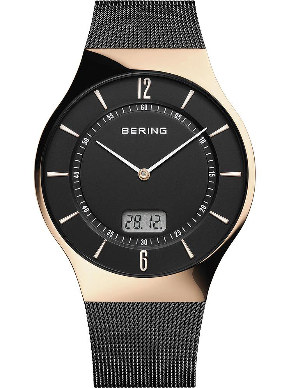 Bering 51640-166 Slim Funkuhr Herren 40mm 5ATM