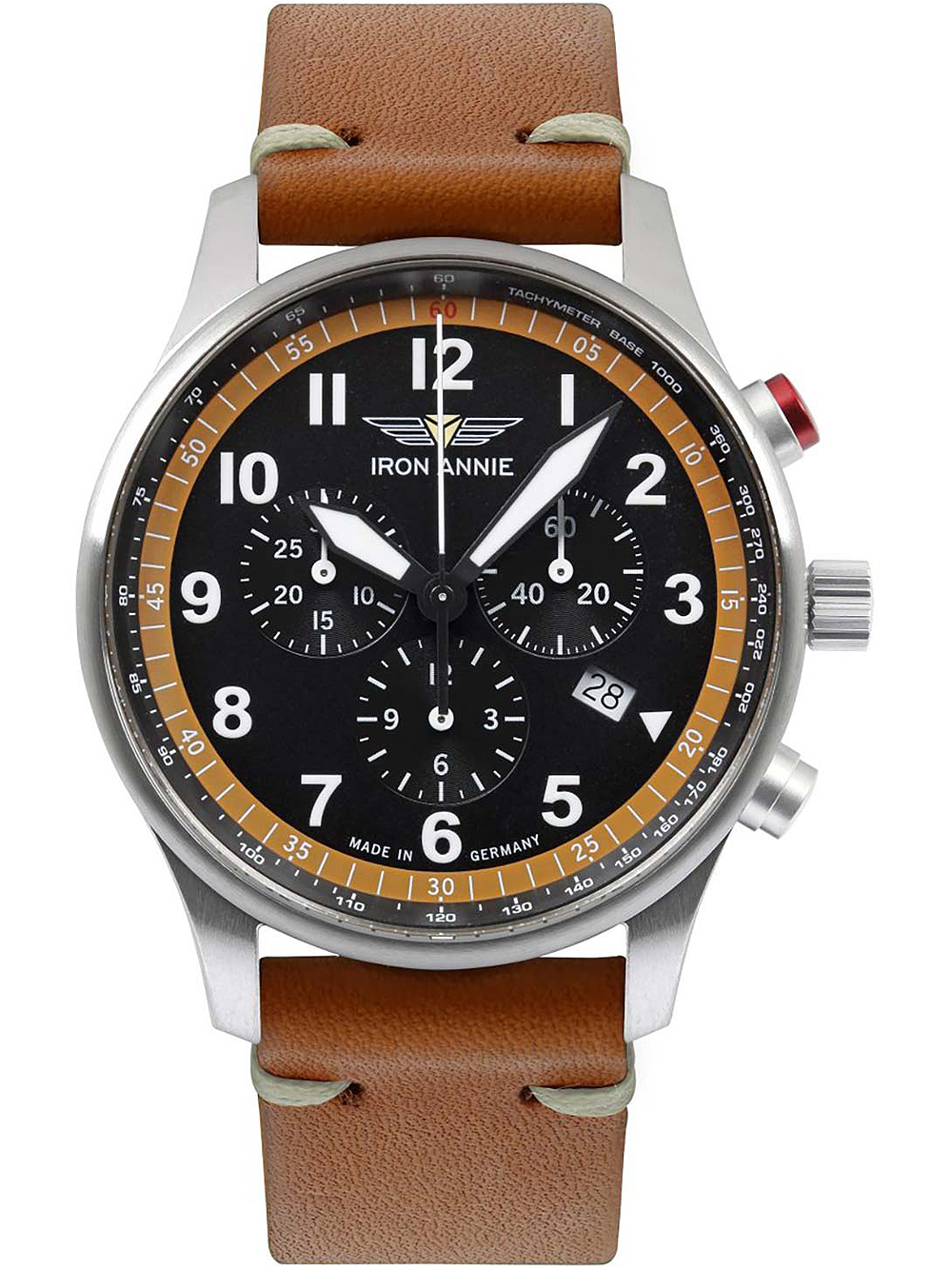 4041338568851 - Iron Annie F13 Tempelhof 5688-5 Alarm Chronograph Herrenuhr 42mm 4041338568851 - Iron Annie F13 Tempelhof 5688-5 Alarm Chronograph Herrenuhr 42mm