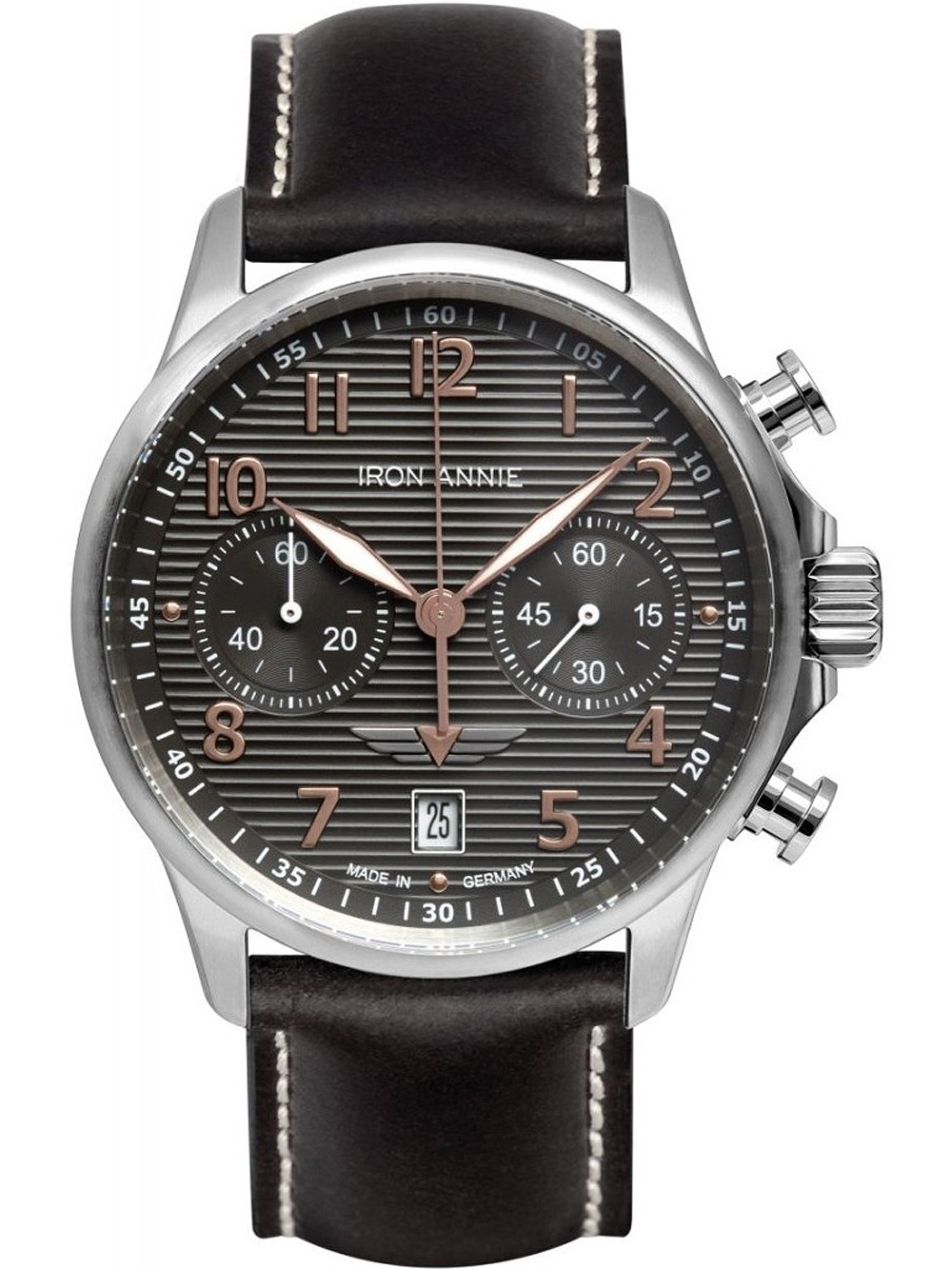 4041338587654 - 5876-5 Wellblech Chronograph Herrenuhr 42mm 4041338587654 - 5876-5 Wellblech Chronograph Herrenuhr 42mm