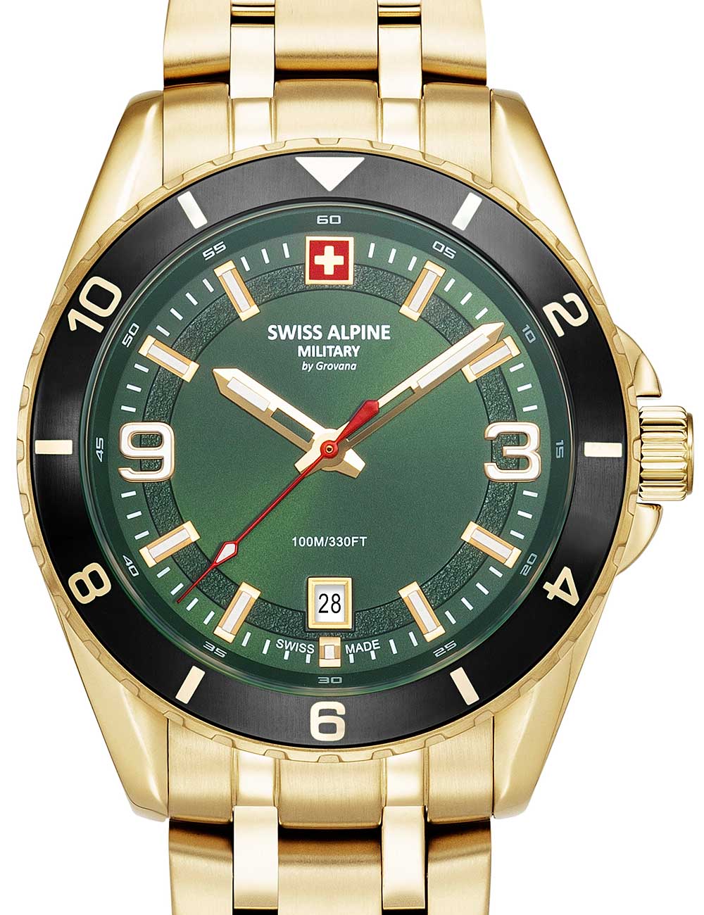 7611751181332 - 70341118 Herrenuhr Sierra gold grün 42mm 10ATM 7611751181332 - 70341118 Herrenuhr Sierra gold grün 42mm 10ATM