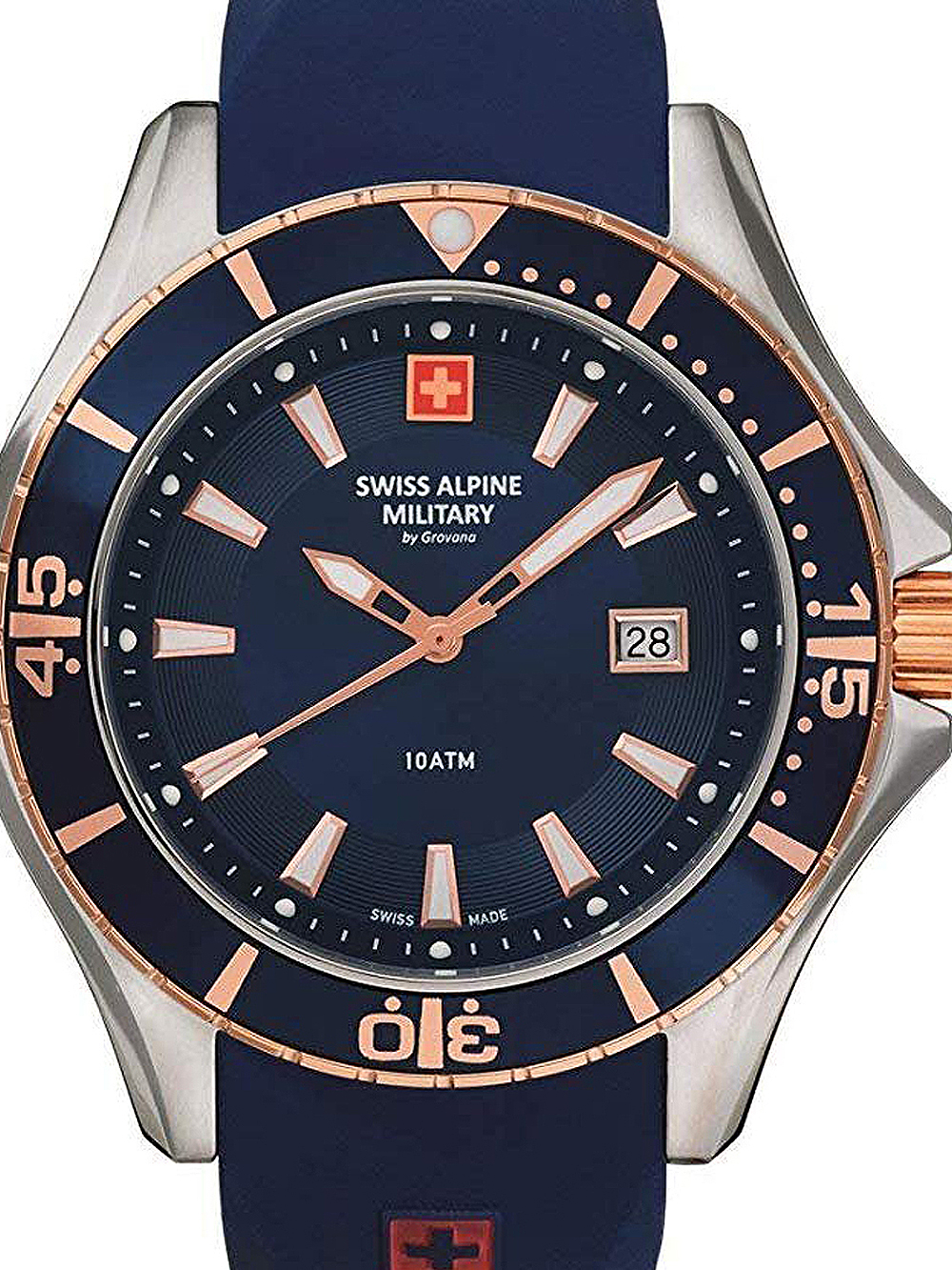 Swiss Alpine Military 7040.1855 Herrenuhr 44mm 10ATM
