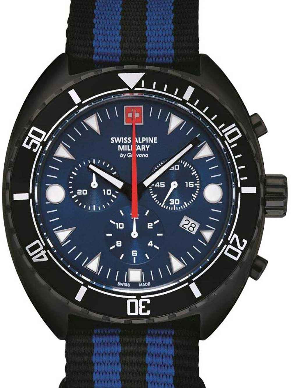 Swiss Alpine Military 7066.9675 Turtle Chronograph 44mm 10ATM