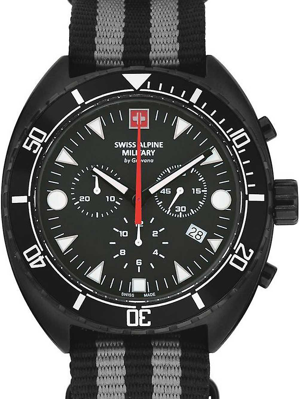 Swiss Alpine Military 7066.9677 Turtle Chronograph 44mm 10ATM