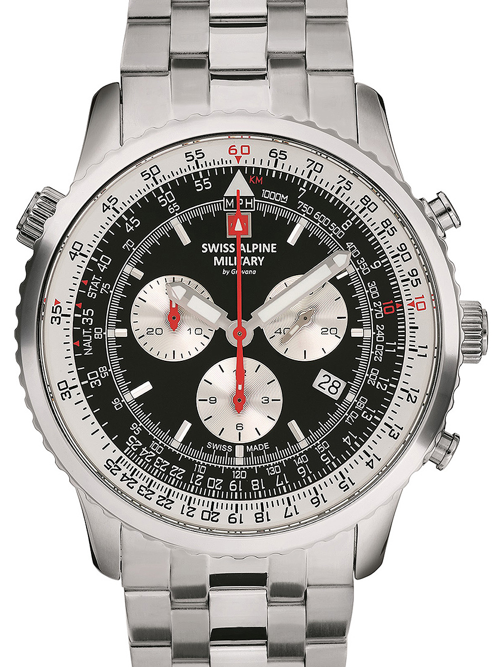 Swiss Alpine Military 7078.9137 Chrono Herren 45mm 10ATM