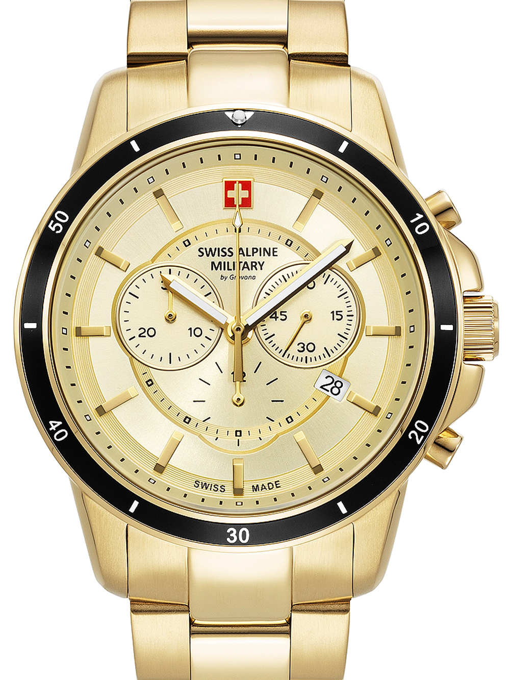 Swiss Alpine Military 7089.9111 Chronograph Herrenuhr 44mm 10ATM