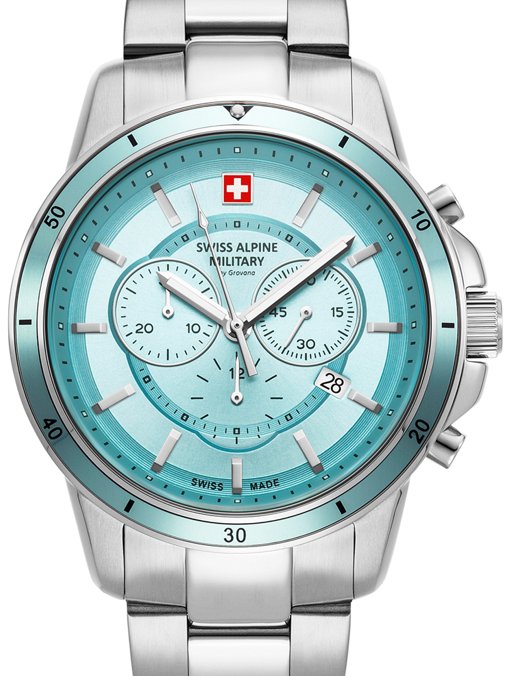 Swiss Alpine Military 7089.9131 Chronograph Herrenuhr 44mm 10ATM