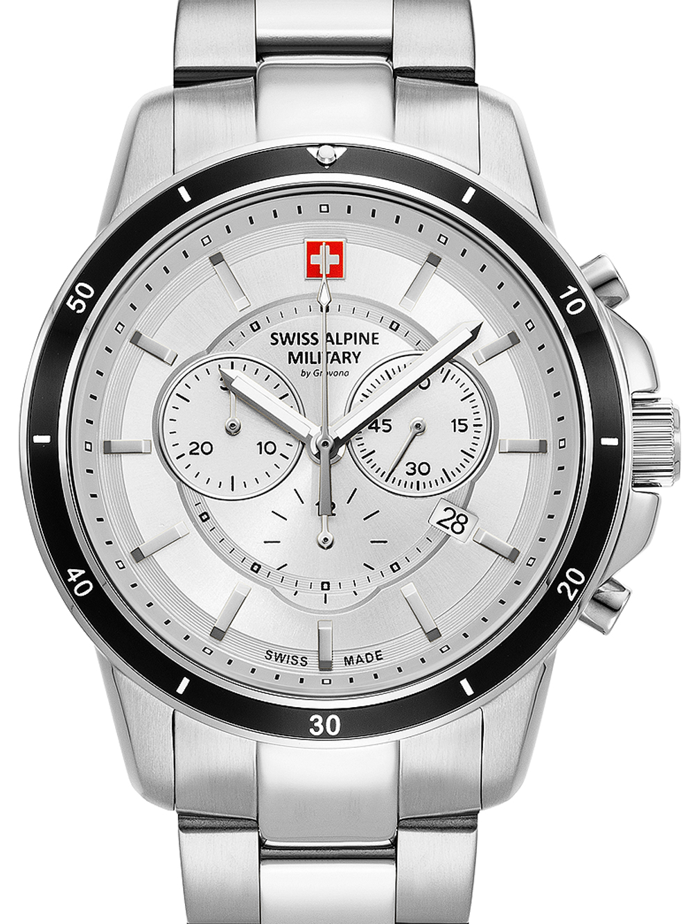 Swiss Alpine Military 7089.9132 Chronograph Herrenuhr 44mm 10ATM