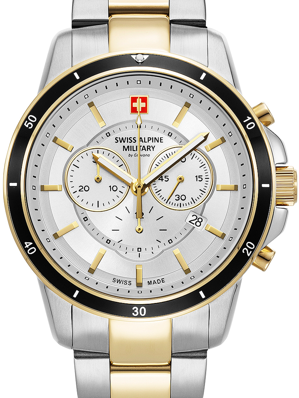 Swiss Alpine Military 7089.9142 Chronograph Herrenuhr 44mm 10ATM