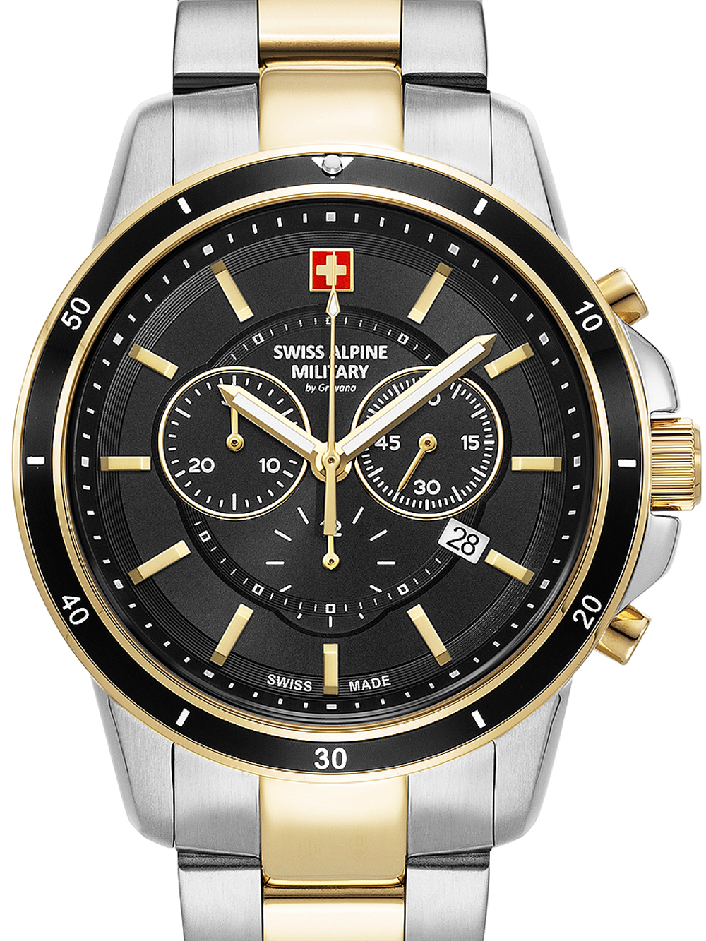 Swiss Alpine Military 7089.9147 Chronograph Herrenuhr 44mm 10ATM