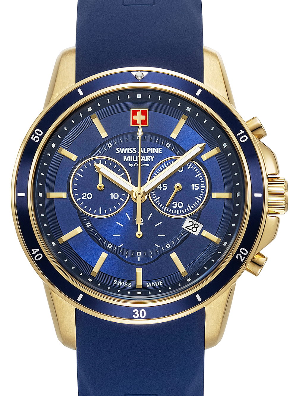 Swiss Alpine Military 7089.9815 Chronograph Herrenuhr 44mm 10ATM